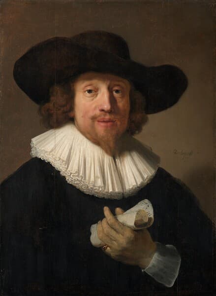 Man with a Sheet of Music — Rembrandt van Rijn