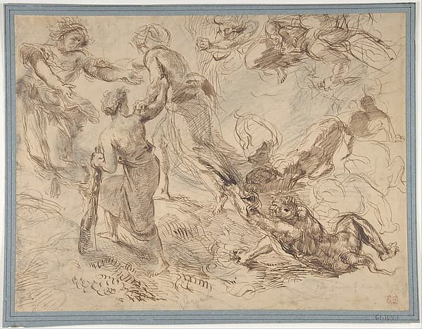 The Triumph of Genius over Envy — Eugène Delacroix
