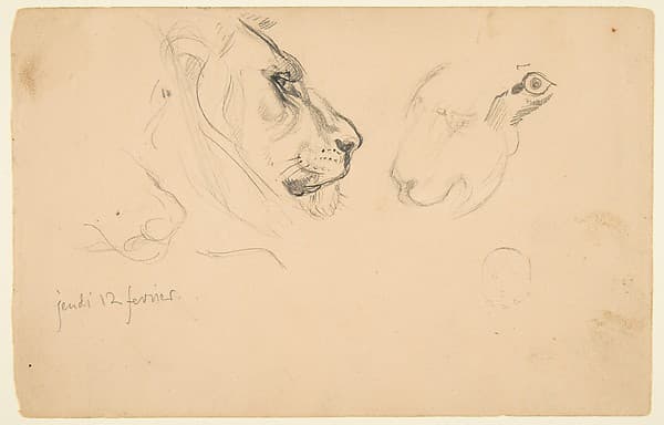 Sketchbook with views of Tours, France and its environs — Eugène Delacroix