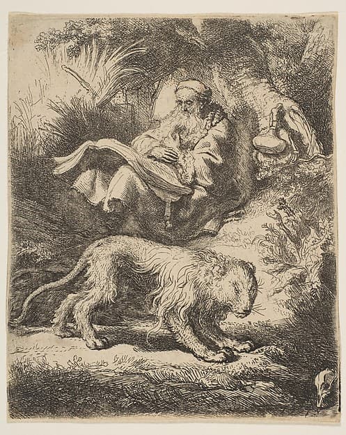 St. Jerome Reading — Rembrandt
