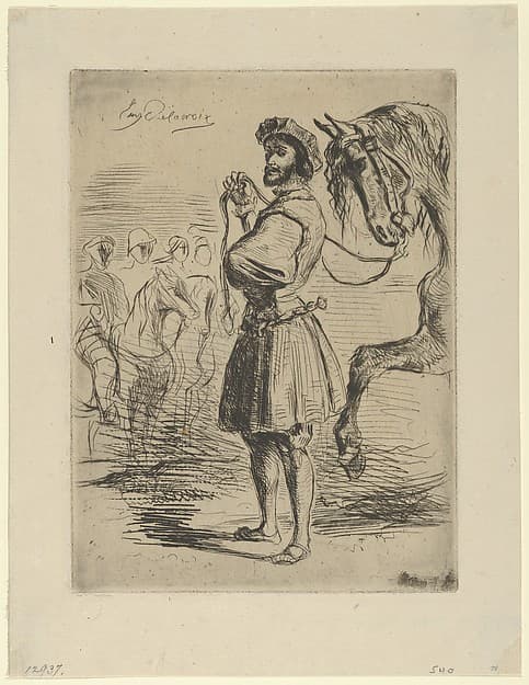 A Nobleman from the Time of Francis I — Eugène Delacroix