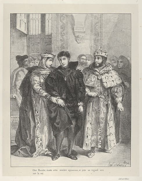 The Queen Tries to Console Hamlet — Eugène Delacroix