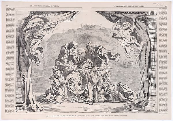 La Pietà, from "L'Illustration" — Eugène Delacroix
