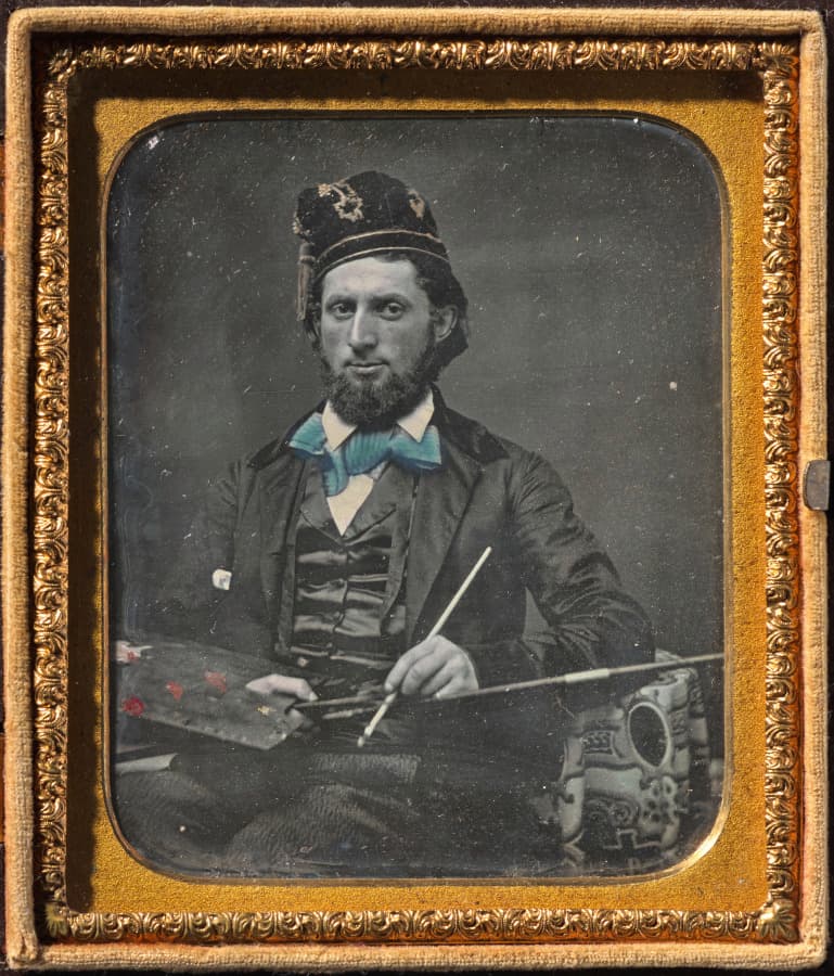 Artist with His Palette and Brushes — Unknown